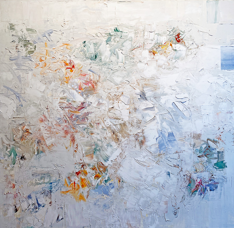 White Shadow - 60" x 60" Oil on canvas