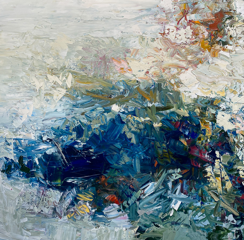 Forest's Edge - 55" x 55" Oil on canvas