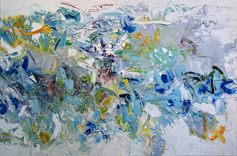 Loose Blue - 48" x 72" Oil on canvas