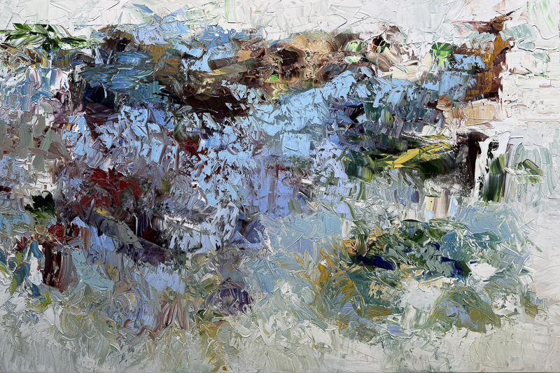 Through the Woods - 40" x 60" Oil on canvas