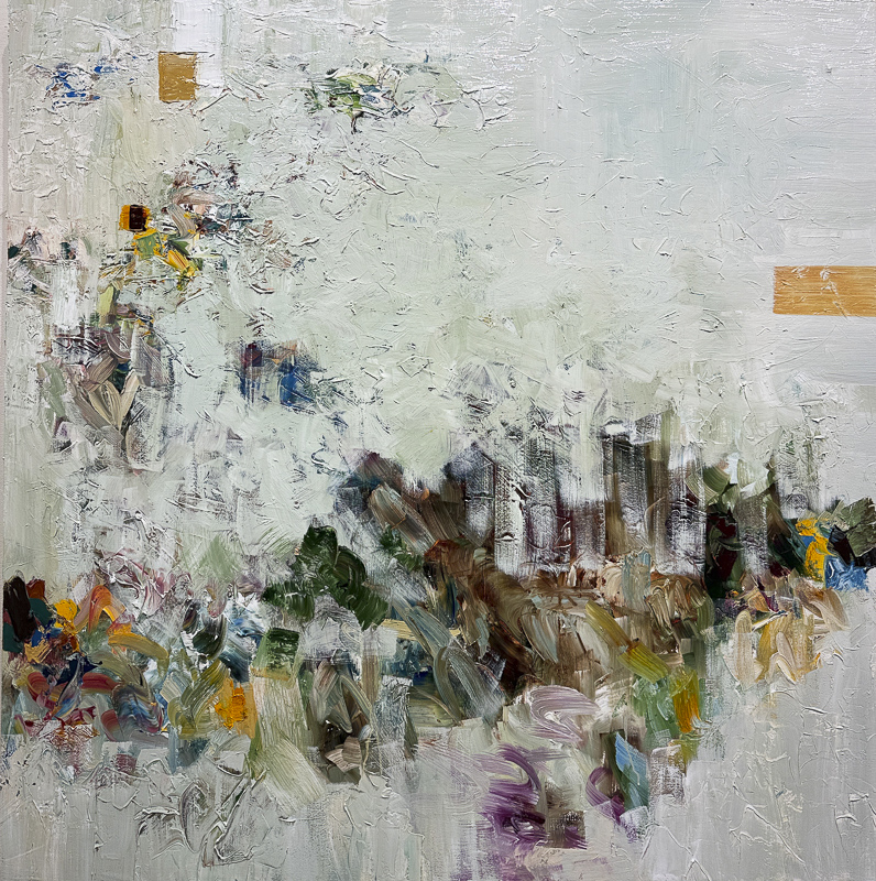 Twilight in the Forest - 55" x 55" Oil on canvas