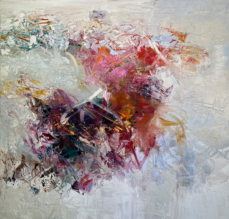After the Rain - 60" x 60" Oil on canvas