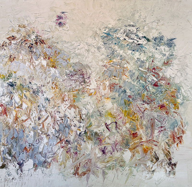 Gray Veil - 60" x 60" Oil on canvas