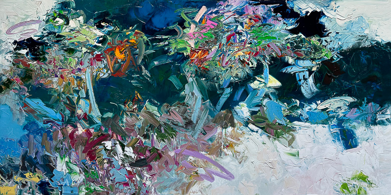 &#128308; Wind in the Trees - 36" x 72" Oil on canvas