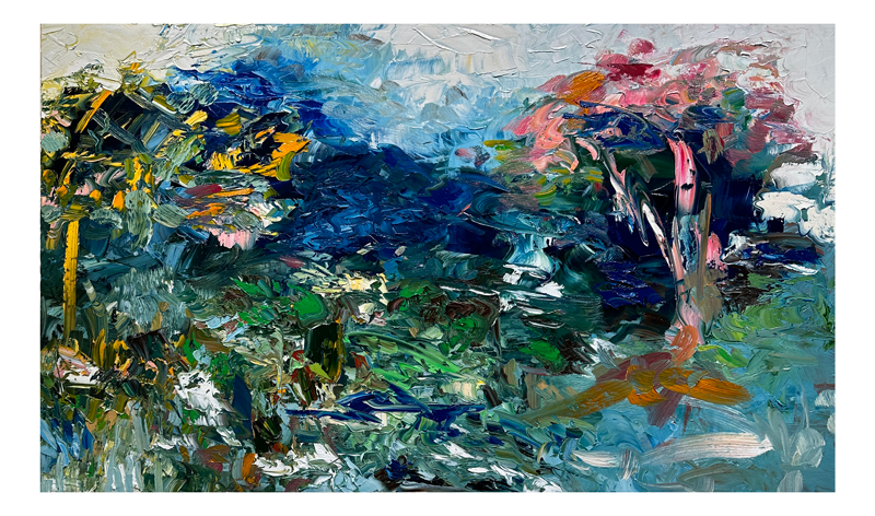 November Trees - 36" x 60" Oil on canvas