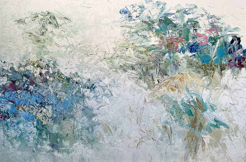 Blue Paradise - 48" x 72" Oil on canvas