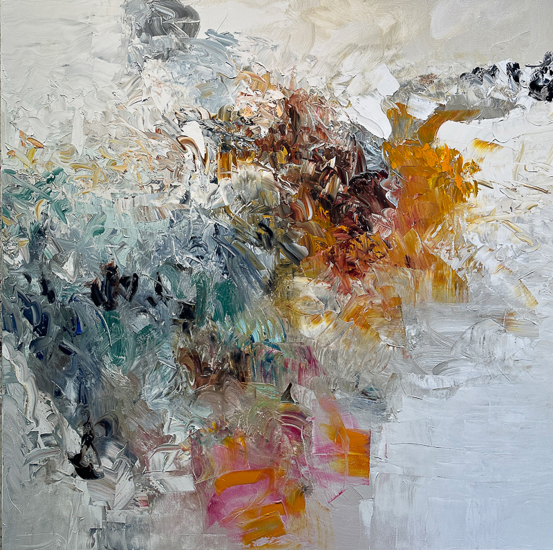 Thundercloud - 60" x 60" Oil on canvas