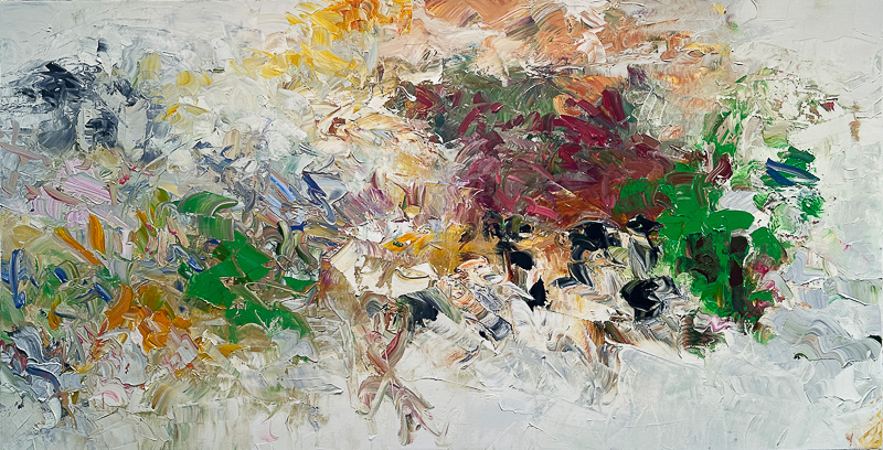 Deep Forest - 36" x 72" Oil on canvas