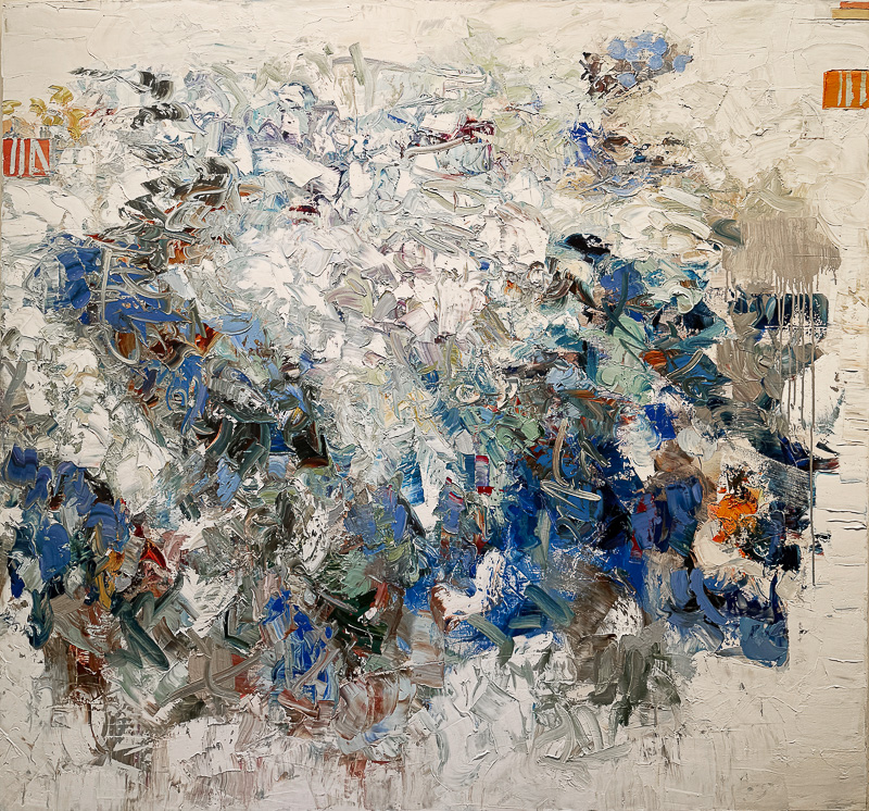 Wild Blue - 68" x 72" Oil on canvas