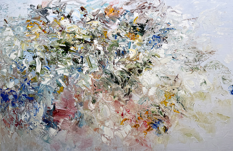 Gray Peek - 48" x 72" Oil on canvas