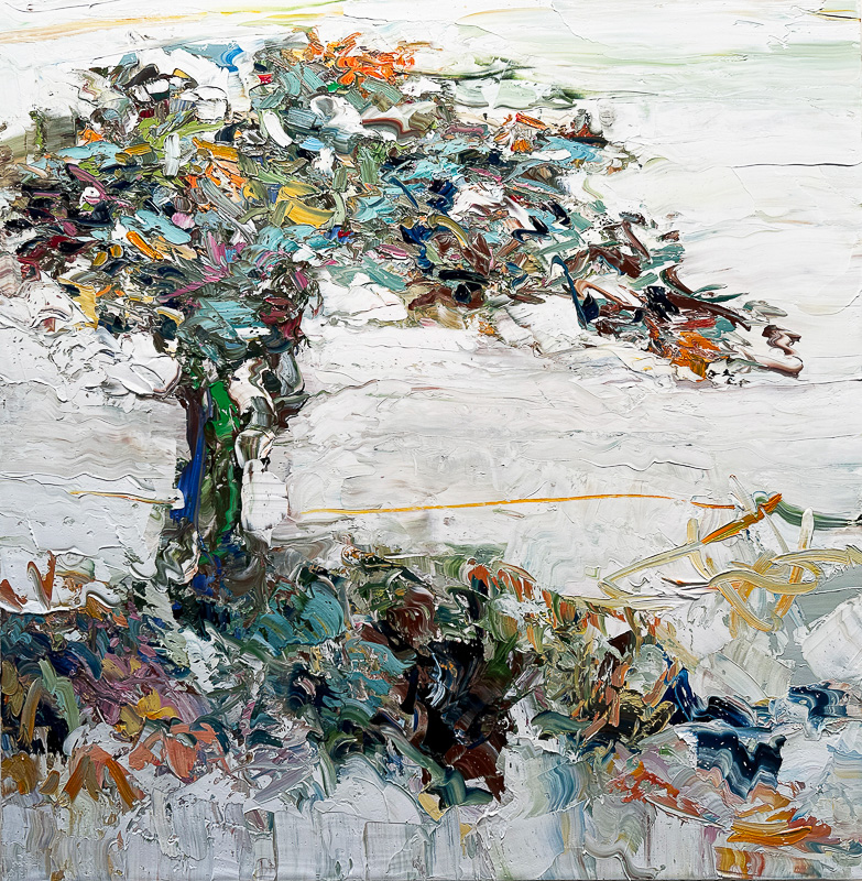 Morning Tree 48" x 48" Oil on canvas