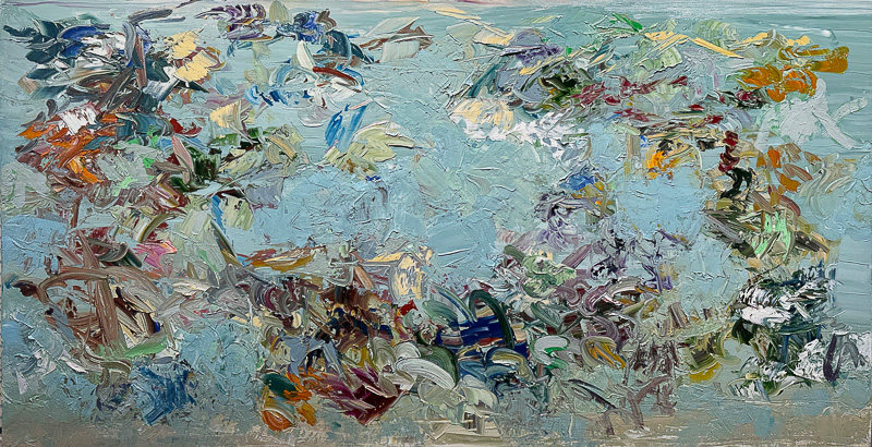 Whispering Grasses - 36" x 72" Oil on canvas