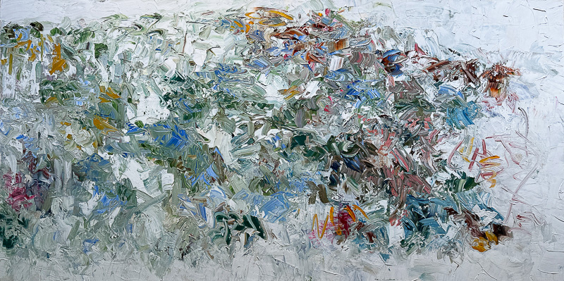 Green Vines - 40" x 80" Oil on canvas