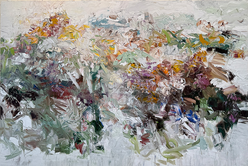 🔴 Stepping into the Woods - 48" x 72" Oil on canvas