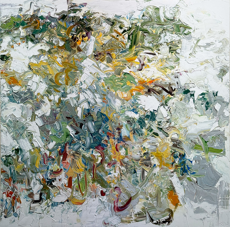 Green Edge II - 55" x 55" Oil on canvas