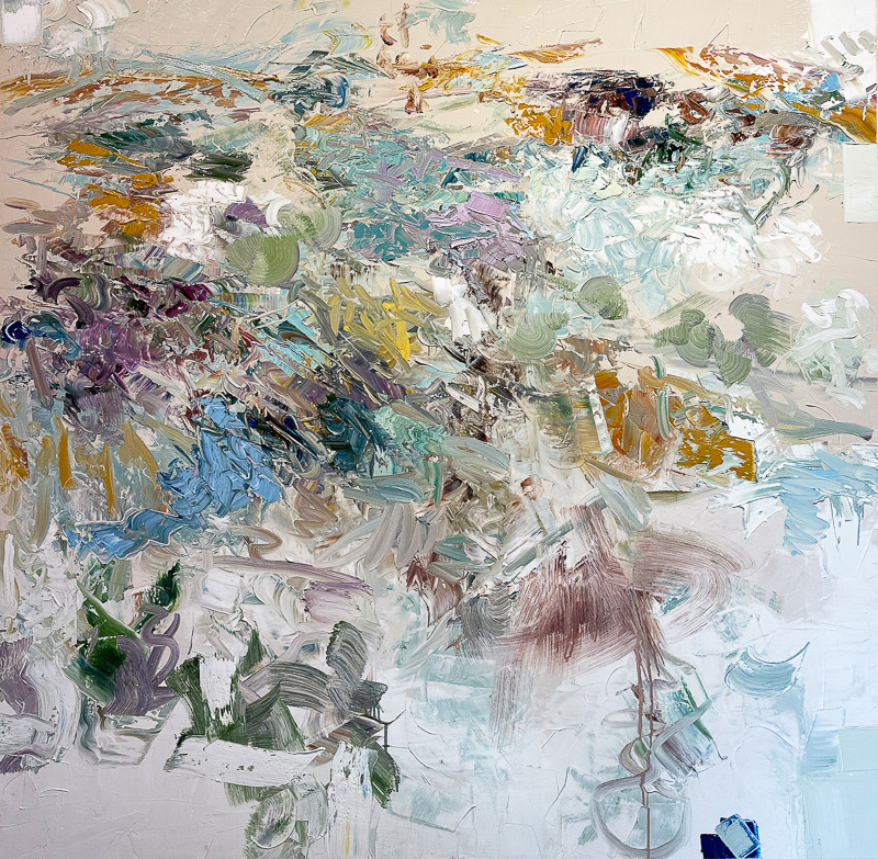 Native Land - 65" x 65" Oil on canvas