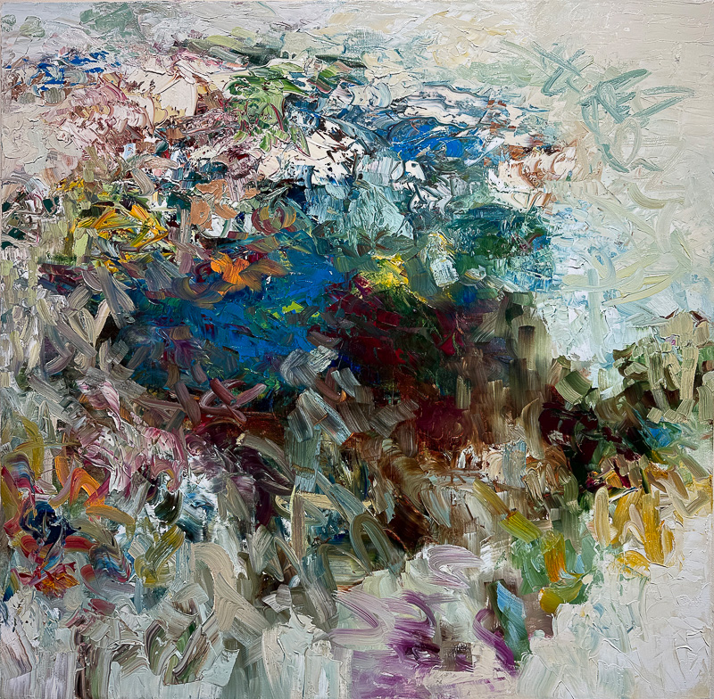 Twilight in the Forest - 55" x 55" Oil on canvas