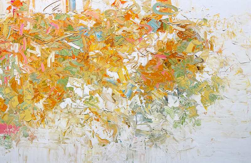 Orange Edge - 48" x 72" Oil on canvas