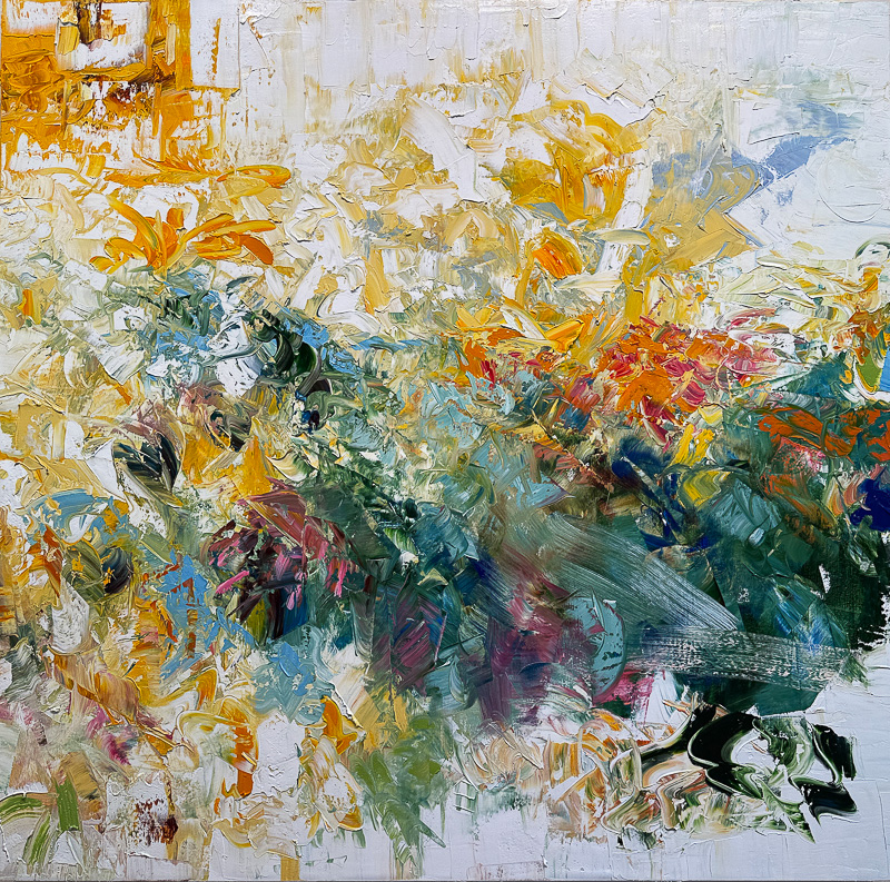 Fields of Spring - 55" x 55" Oil on canvas
