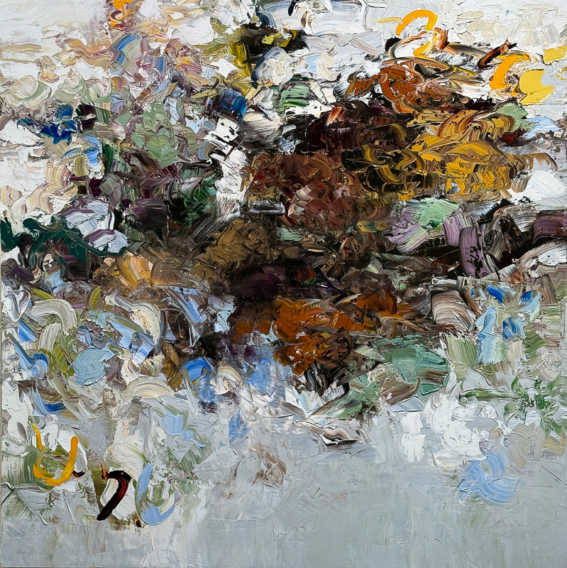 Dark Forest - 50" x 50" Oil on canvas
