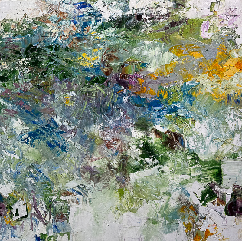 Forest After Sunset - 48" x 48" Oil on canvas
