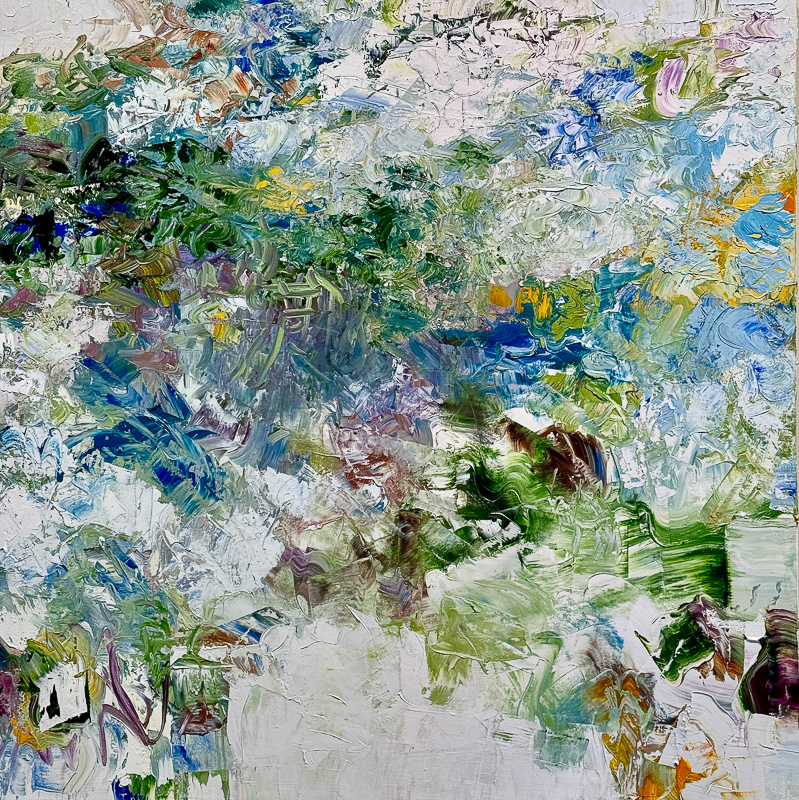 Ivies and Bramble - 48" x 48" Oil on canvas