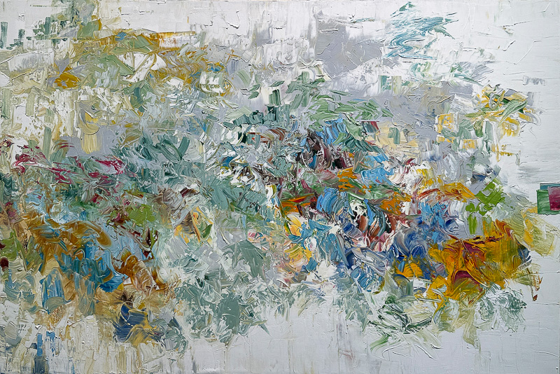 🟡  Thrush in the Woods - 48" x 72" Oil on canvas